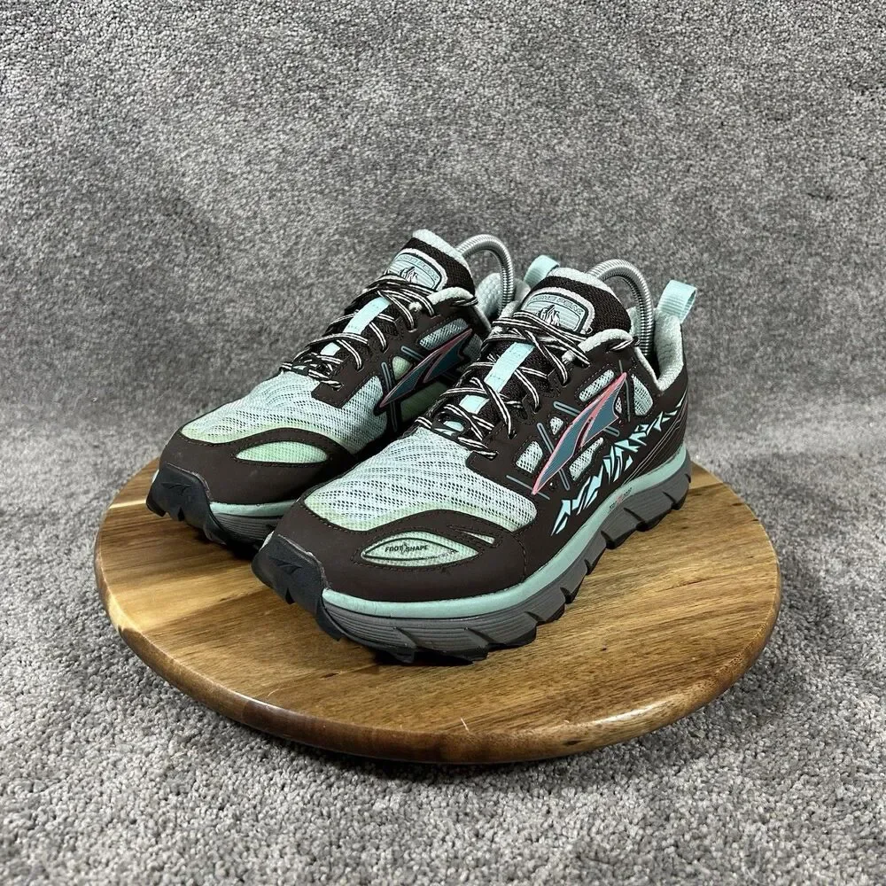 Altra Lone Peak 3.0 Women’s Size 8 Brown Teal Zero Drop Trail Running Shoes Used